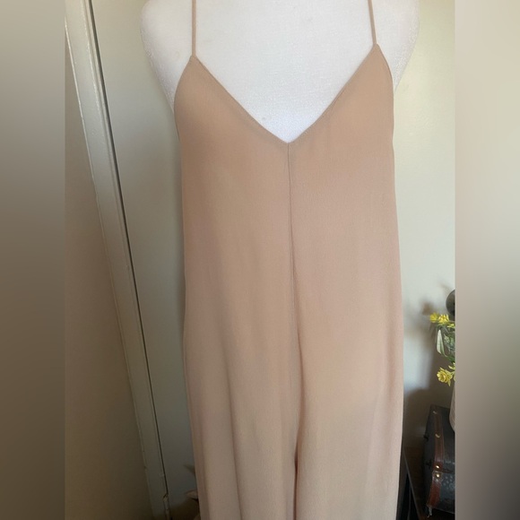 Zara Beige Jumpsuit women size small - Picture 3 of 11